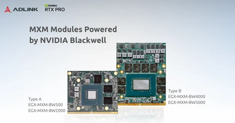 ADLINK wprowadza na rynek moduły MXM zasilane przez NVIDIA Blackwell — Wzmacnianie Edge AI dzięki wysokowydajnym rozwiązaniom GPU
