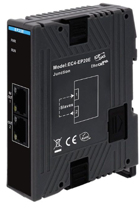 EC4-EP20E: 2-portowy moduł EtherCAT