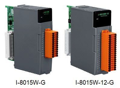 I-8015W-G, I-8015W-12-G: 8- i 12-kanałowe szybkie moduły wejść RTD