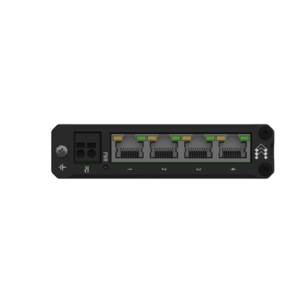 TSW304 - 4-portowy Ethernet Switch DIN-Rail